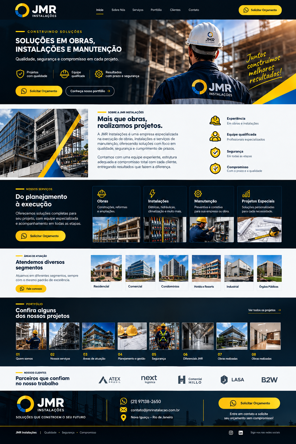 JMR Instalações — Obras, Instalações e Manutenção